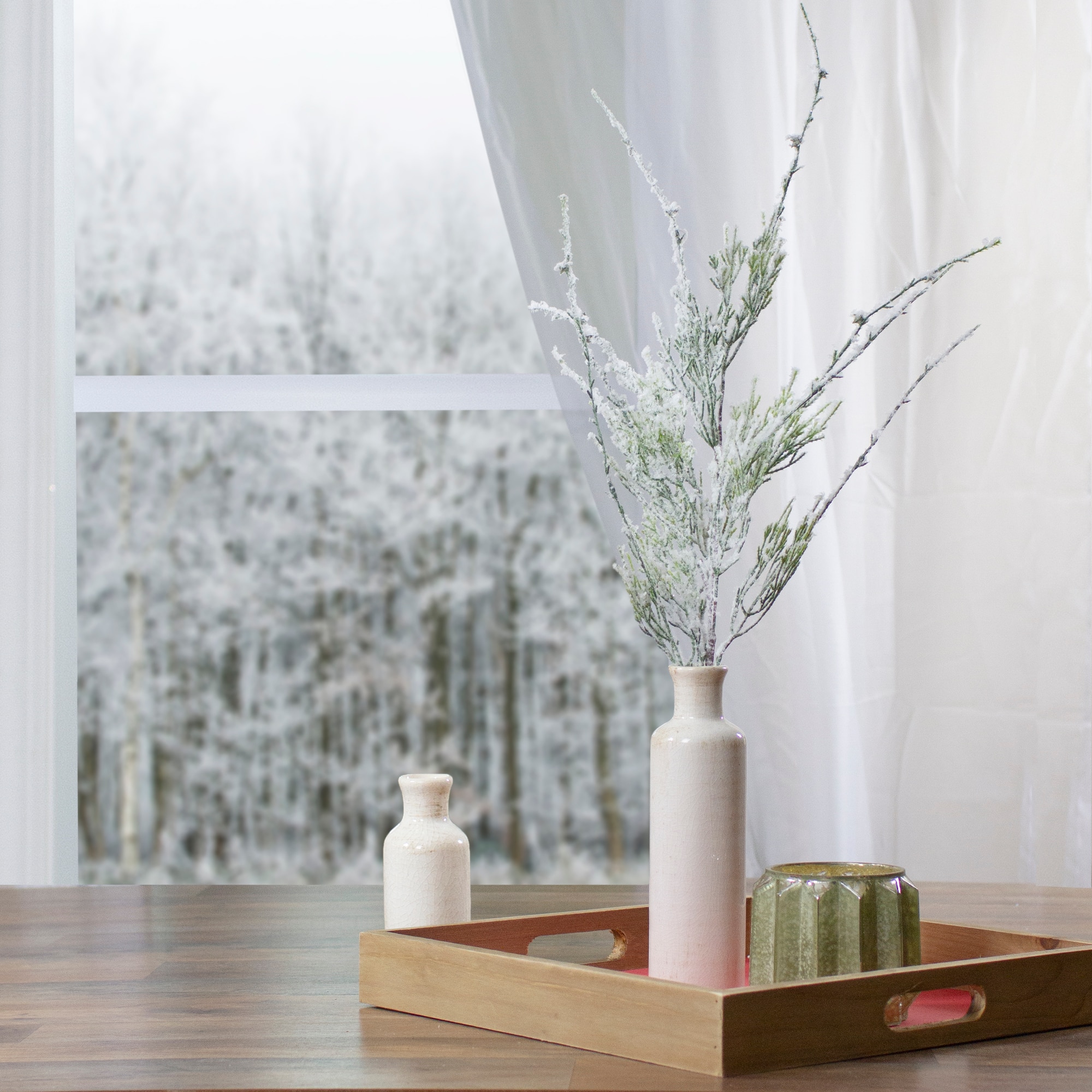 47" Frosted Pine Artificial Christmas Spray